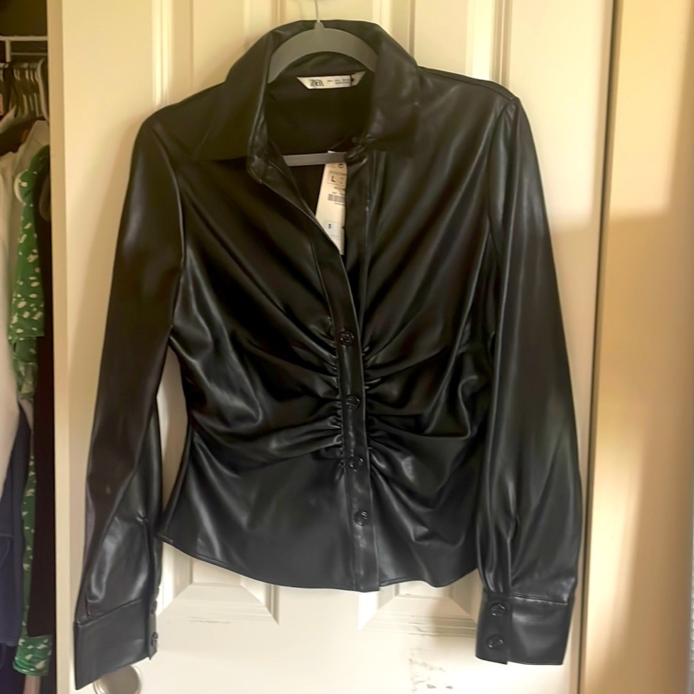 Zara Leather shirt